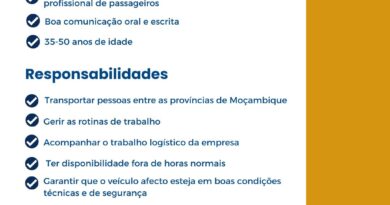 Vaga – Motorista Profissional de Passageiros (f)